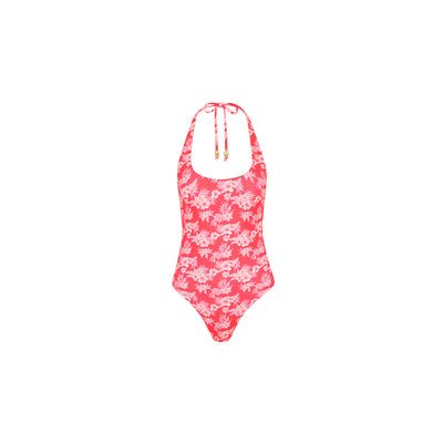 Scoop Halter Cheeky One Piece - Island Punch