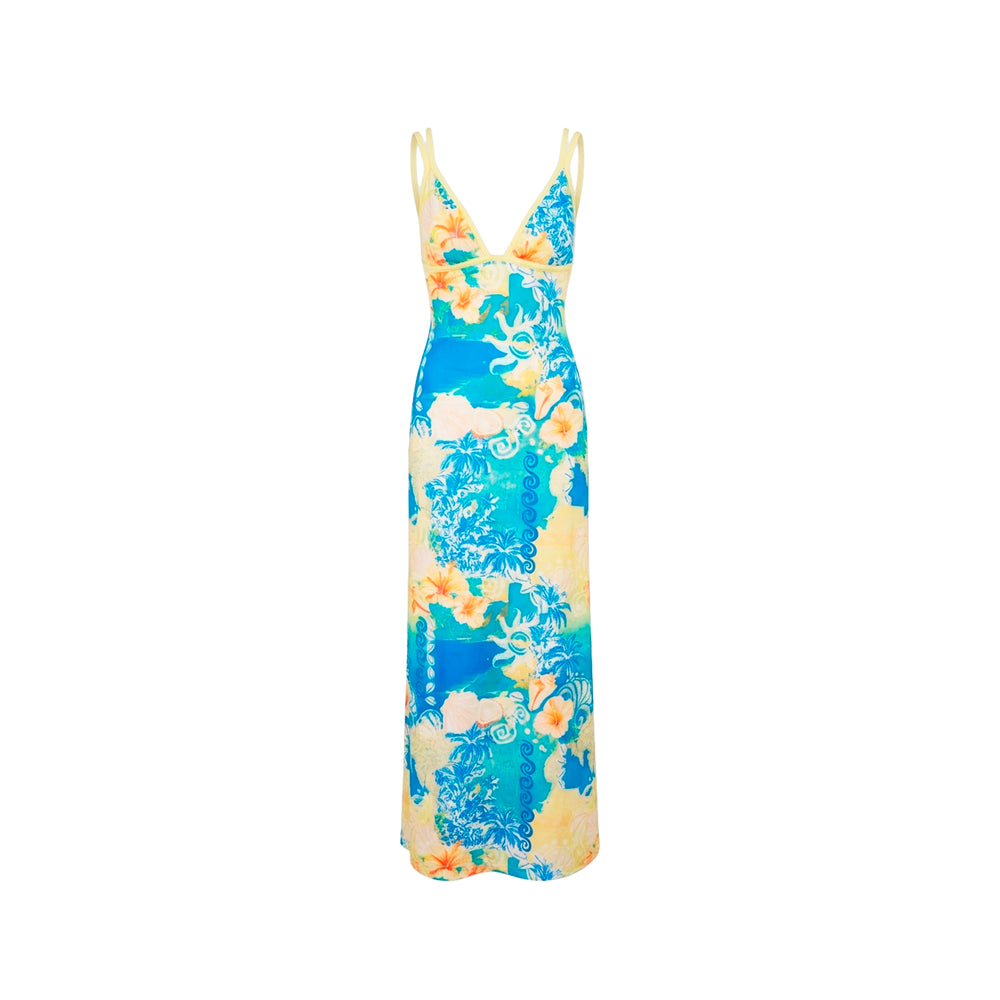 Isla Maxi Dress - Limoncello Lagoon