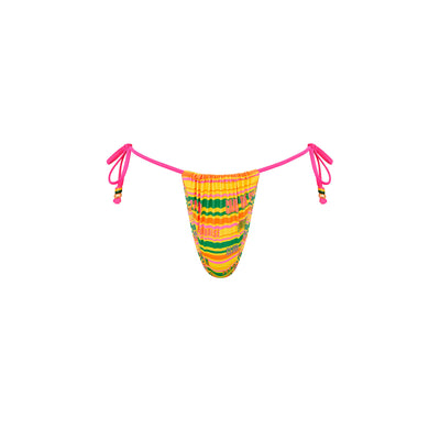 Gathered Tie Side Bikini Bottom - Sunshine Lover