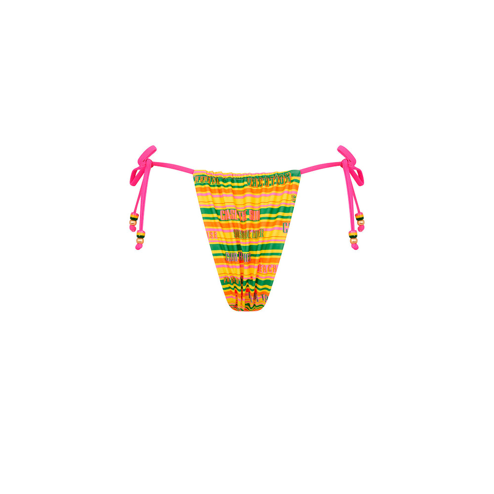 Gathered Tie Side Bikini Bottom - Sunshine Lover