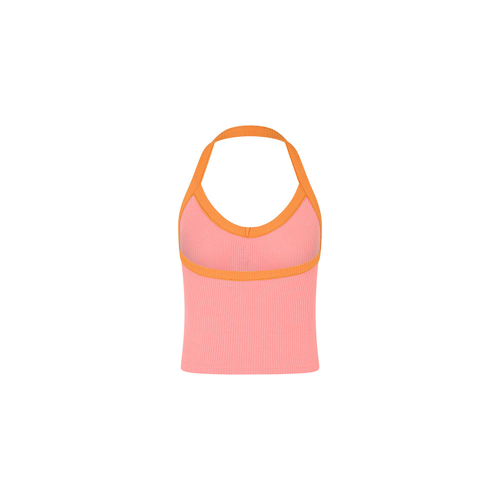 Sangria Halter Tank - Bubble Blush