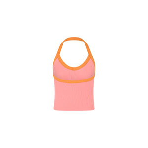 Sangria Halter Tank - Bubble Blush