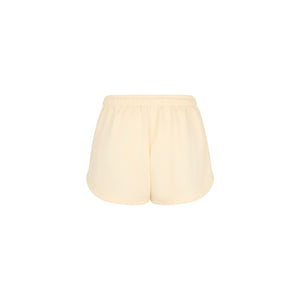 Puff Paint Track Shorts - Buttercream