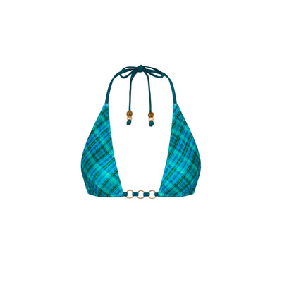 Trio Ring Triangle Bikini Top - Tropic Dip