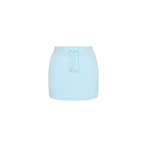 Terry Track Mini Skirt - Baby Bluebell