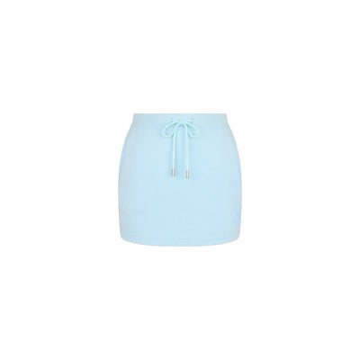 Terry Track Mini Skirt - Baby Bluebell