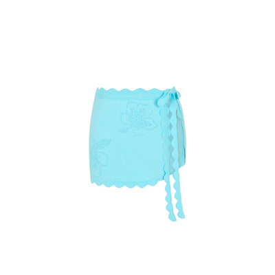 Skyla Knit Sarong - Pretty Blue