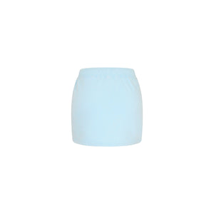 Terry Track Mini Skirt - Baby Bluebell