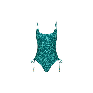Ruched Tie Side Cheeky One Piece - Moonkiss