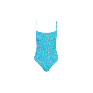 Shirred Low Back One Piece - Ocean Kisses