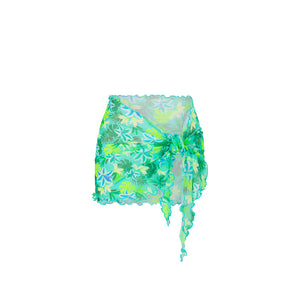 Mini Mesh Sarong - Neon Splice