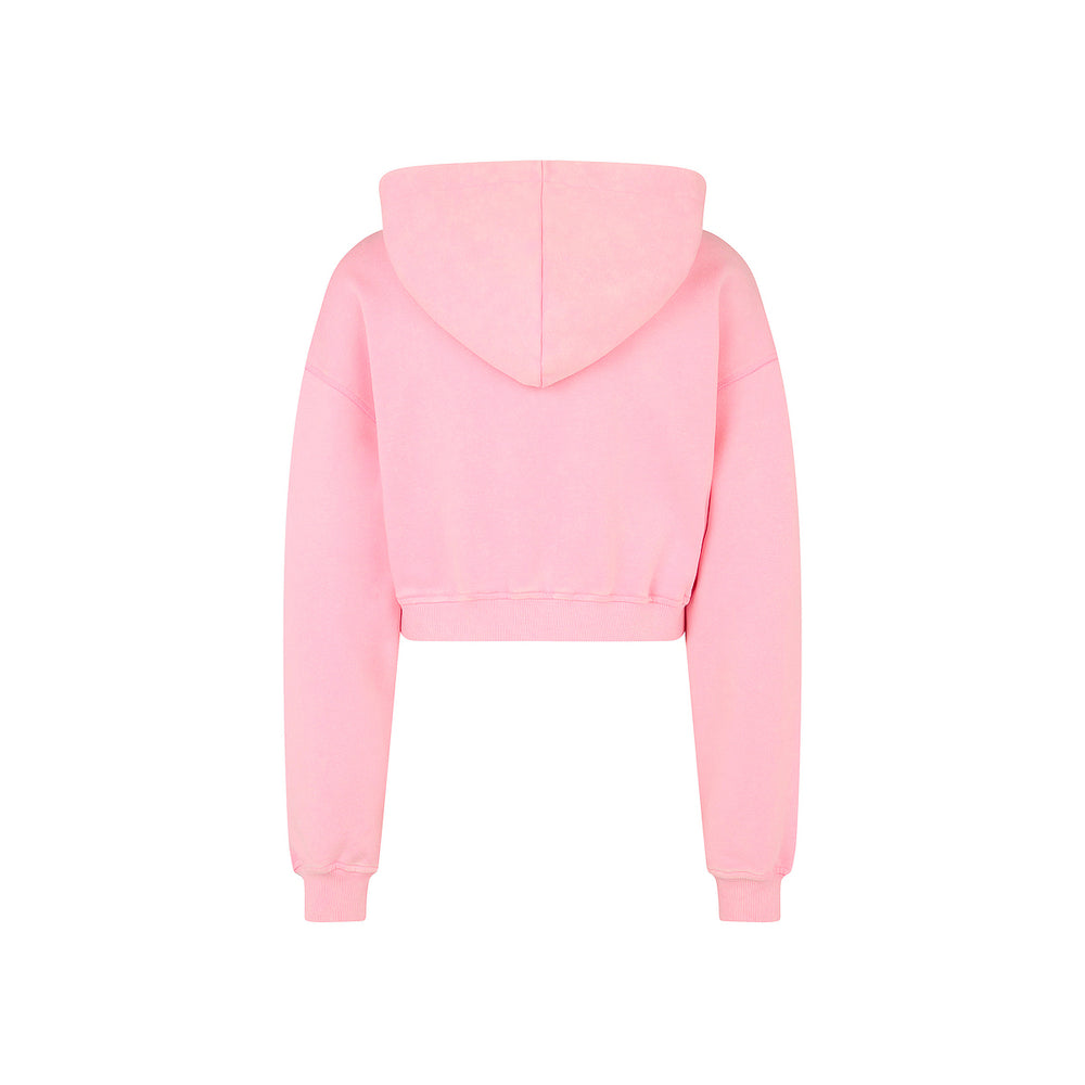 Cropped Zip Through Hoodie - Sugar Rush