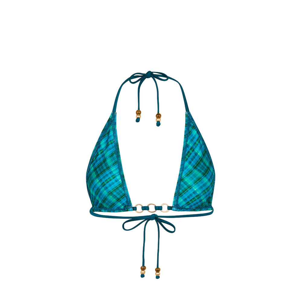 Trio Ring Triangle Bikini Top - Tropic Dip