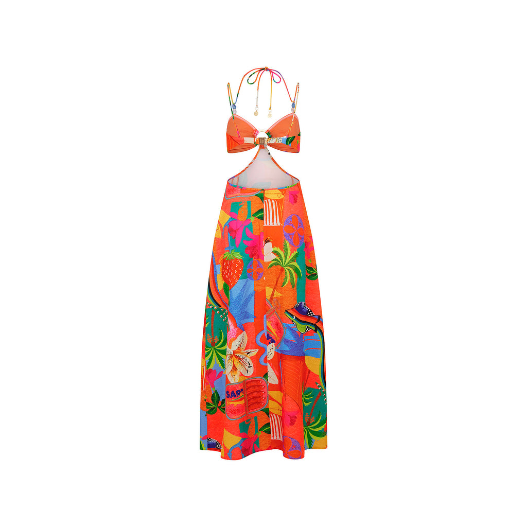Beaded Cut Out Maxi Dress - Havana Haven