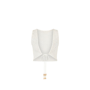 Seaside Knit Top - Whipped White