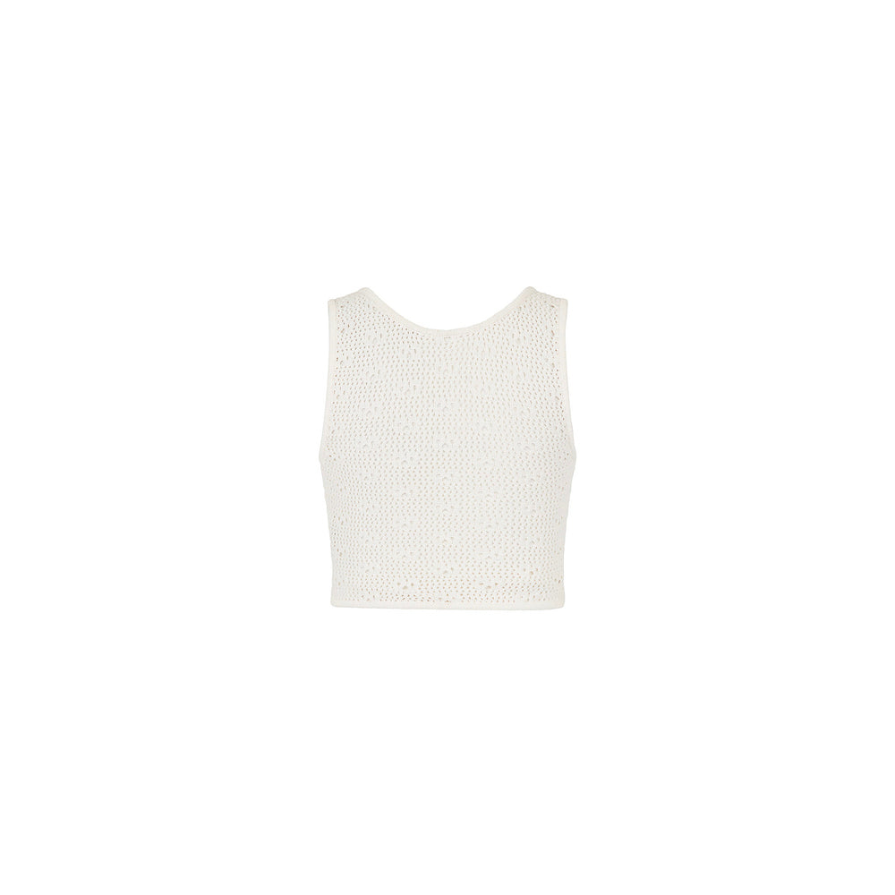 Seaside Knit Top - Whipped White