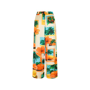 Drawstring Resort Pants - Citrus Sea