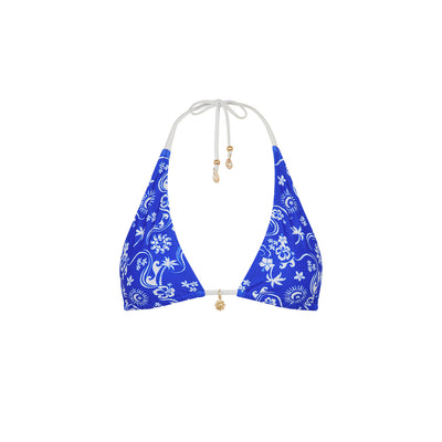 Classic Tie Halter Bikini Top - Surfside