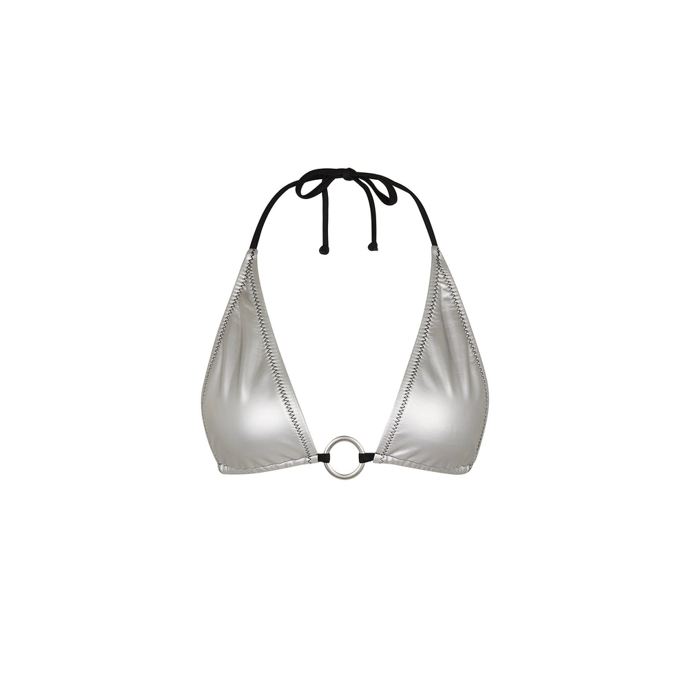 Ring Halter Bikini Top - Track Star