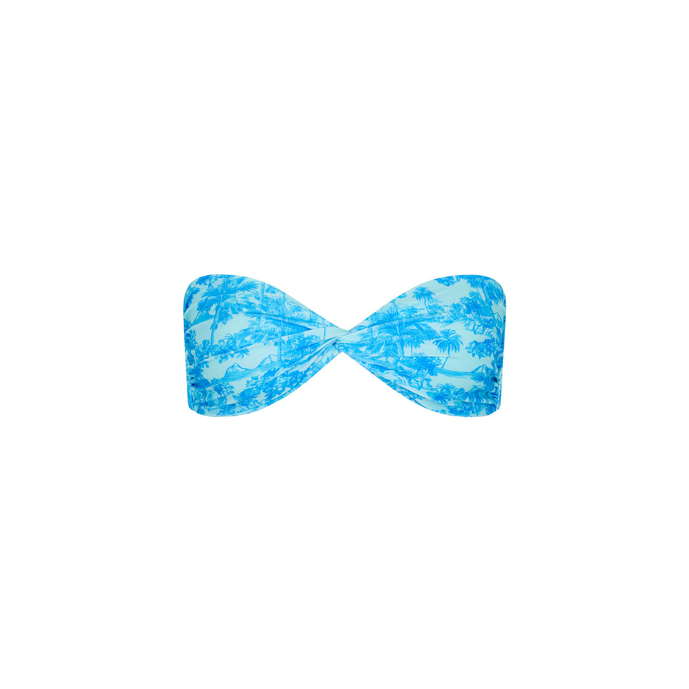 Twist Bandeau Bikini Top - Ocean Paradise