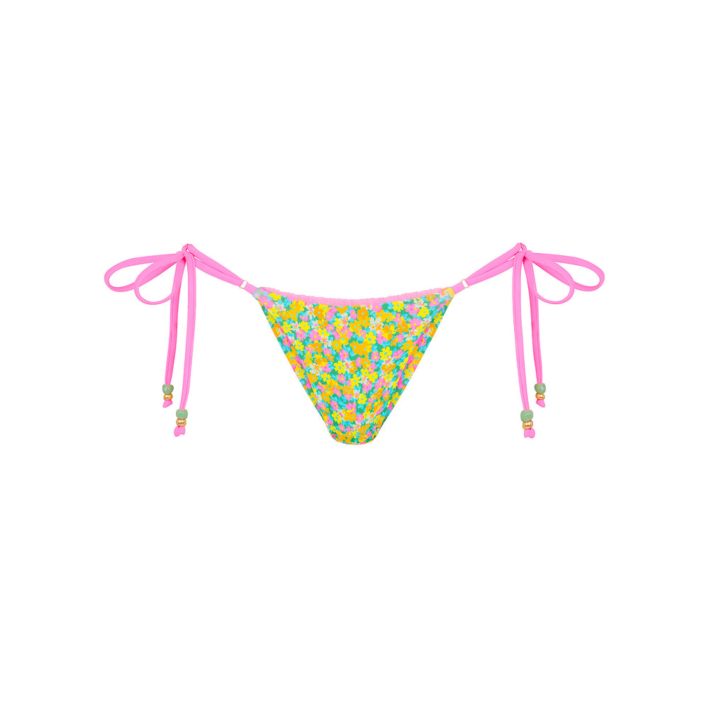 Decorative Thong Tie Side Bikini Bottom - Hula Honey