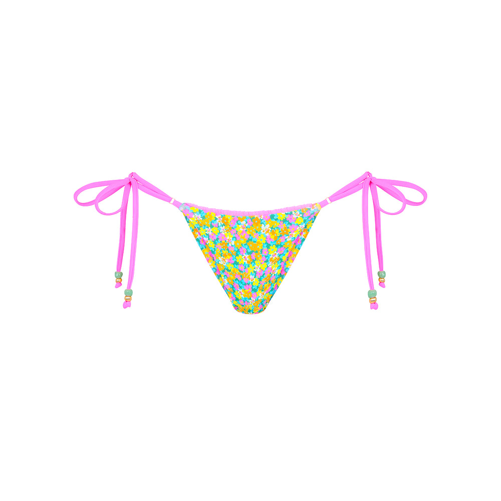 Decorative Thong Tie Side Bikini Bottom - Hula Honey