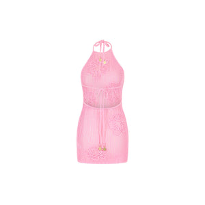 Summer Knit Mini Dress - Bubblegum Dream