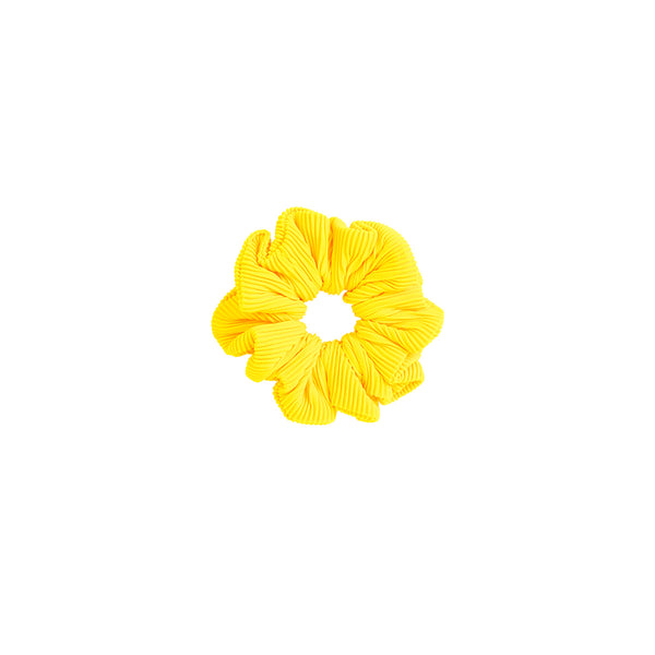 Scrunchie - Sunshine Yellow Ribbed