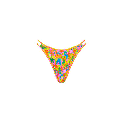 Twin Strap Cheeky Bikini Bottom - Sunshine Snaps
