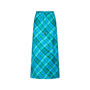 Bias Drawstring Maxi Skirt - Tropic Dip