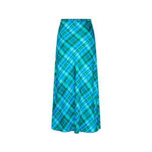Bias Drawstring Maxi Skirt - Tropic Dip