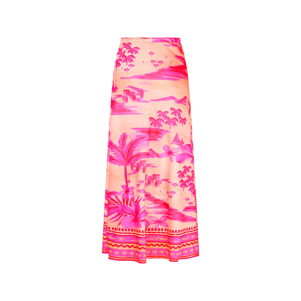 Bias Drawstring Maxi Skirt - Sippin Pretty