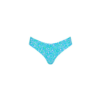 Lettuce Frill Thong Bikini Bottom - Ocean Kisses