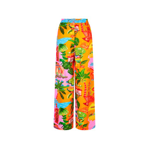 Drawstring Summer Pants - Sunlit Spritz