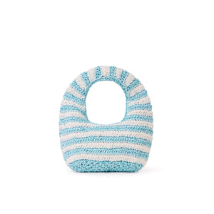 Straw Mini Bag - Tropic Blues