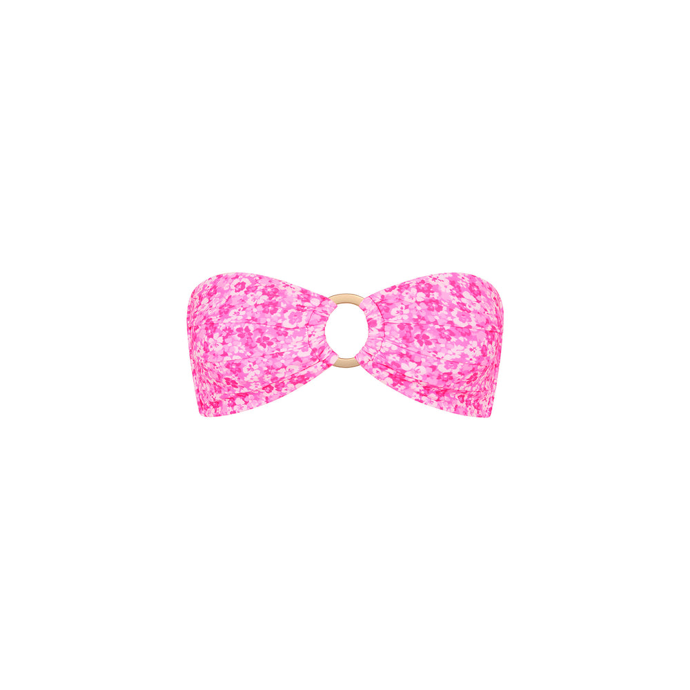 Strapless Bandeau Bikini Top - Berry Burst
