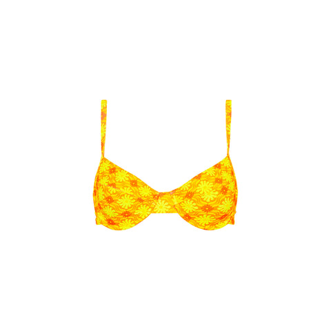 Ditzy Underwire Bra Bikini Top - Lemontini –Kulani Kinis