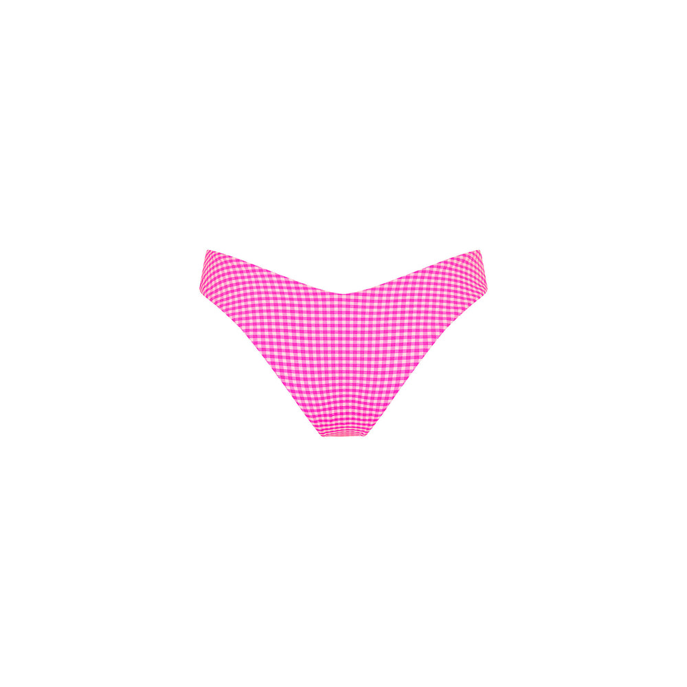 Cheeky V Bikini Bottom - Pink Diva