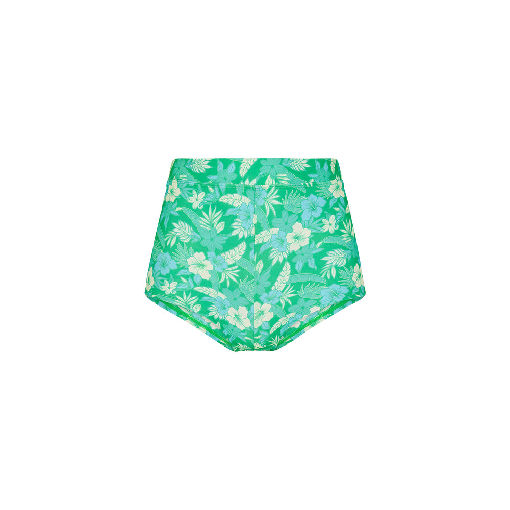 Cheeky Retro Swim Short - Barefoot Breeze