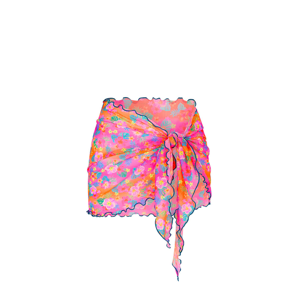 Qekee Kawaii Pigs Women's Short Sarongs Cover Ups Sheer Bikini Wraps For Swimwear