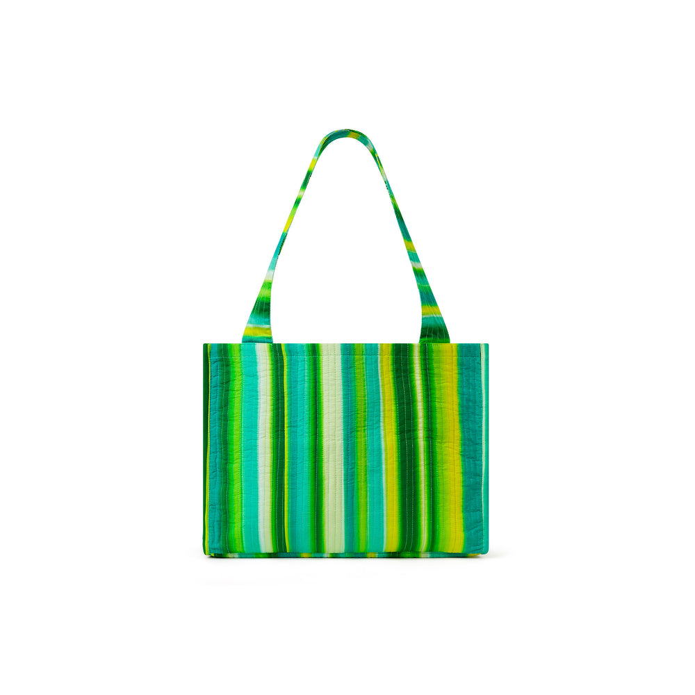 Quilted Tote Bag - Neon Splice