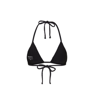 Slide Triangle Bikini Top - Pitch Black