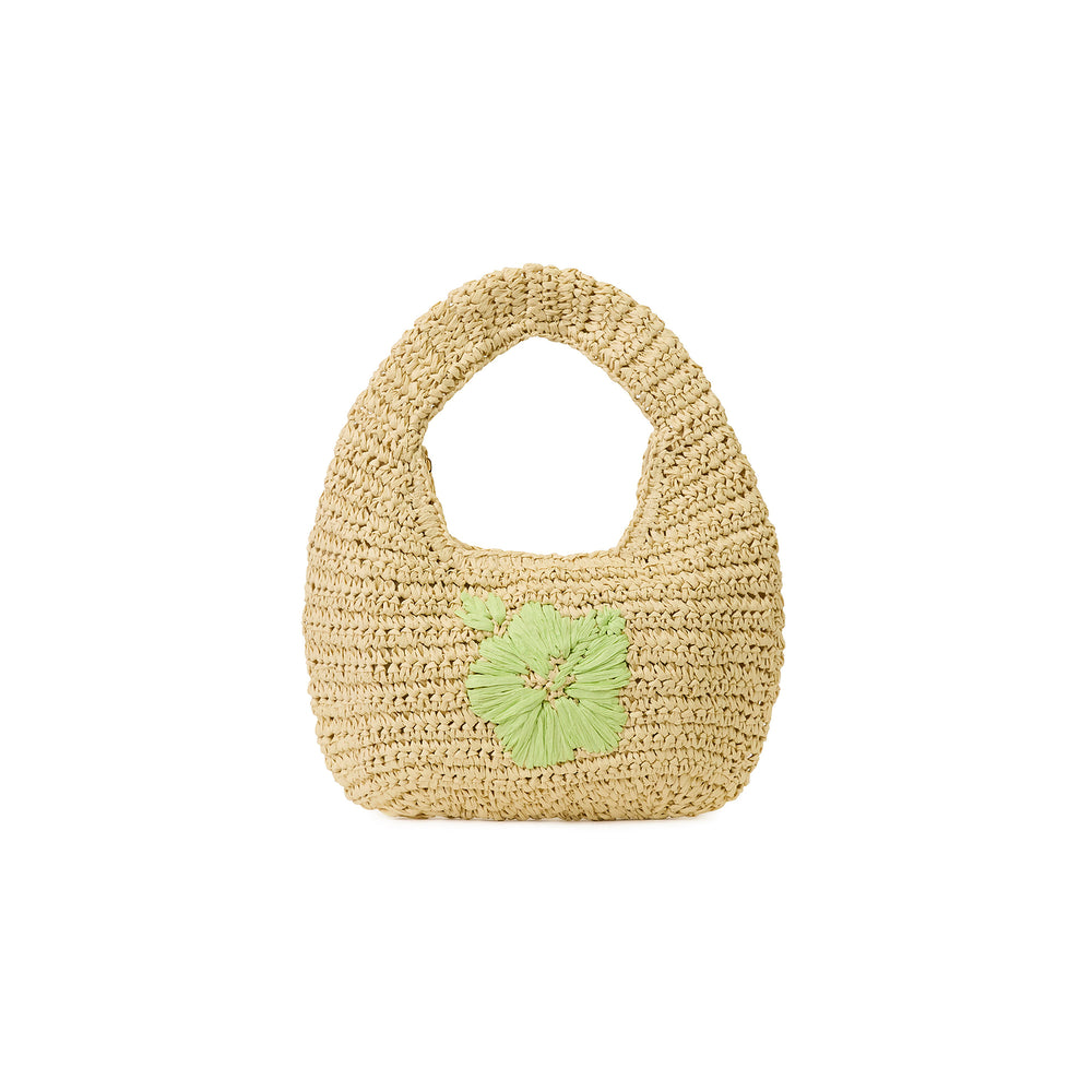 Straw Mini Bag - Pine Lime