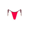 Micro Thong Tie Side Bikini Bottom - Cherry Cola