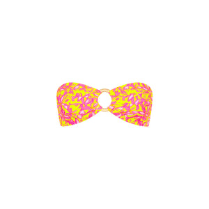Strapless Bandeau Bikini Top - Sherbet Skies