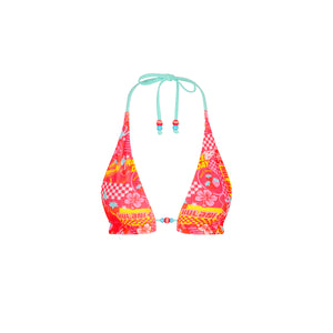 Frill Halter Bralette Bikini Top - Pitstop Paradise