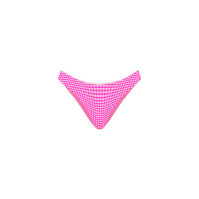 Decorative Full Coverage Bikini Bottom - Pink Diva