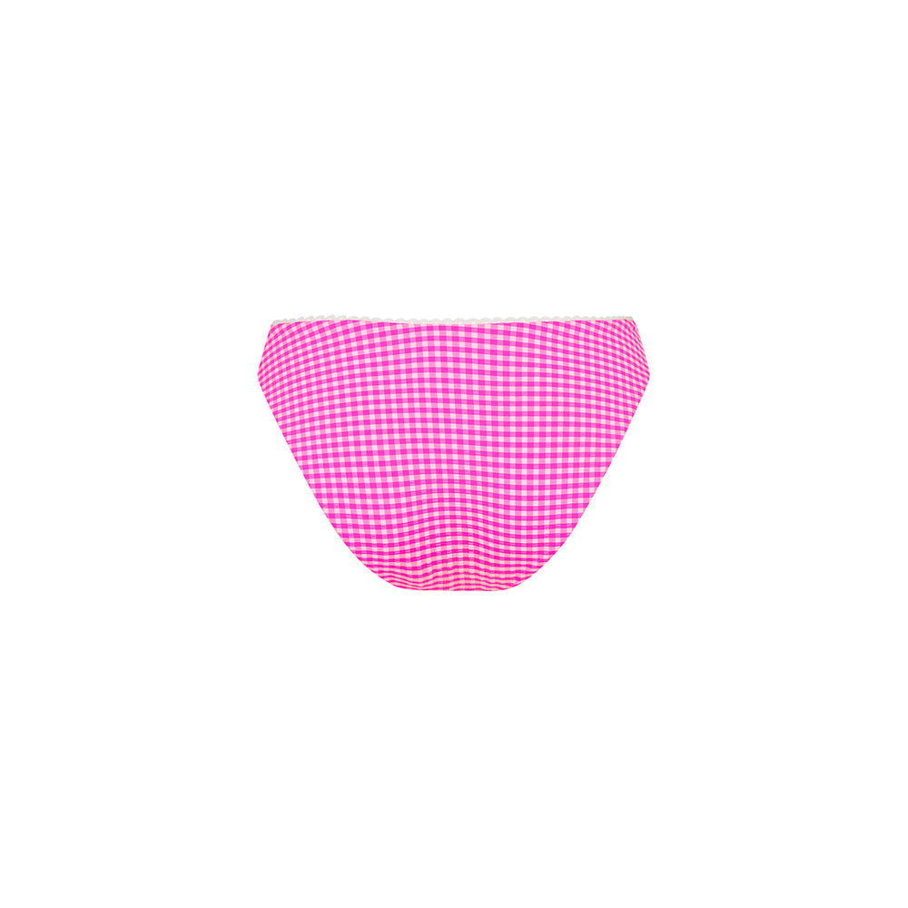 Decorative Full Coverage Bikini Bottom - Pink Diva