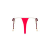 Micro Thong Tie Side Bikini Bottom - Cherry Cola