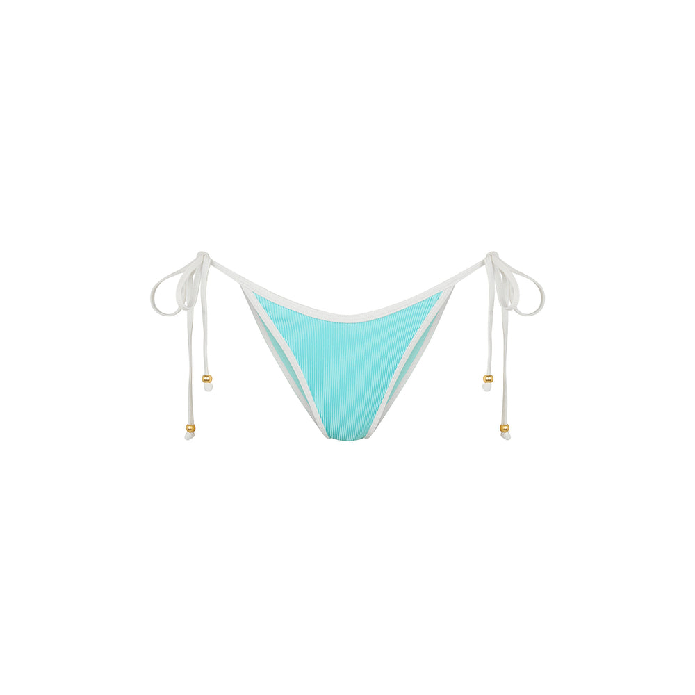 Bind Dipped Cheeky Tie Bikini Bottom - Calypso Blue